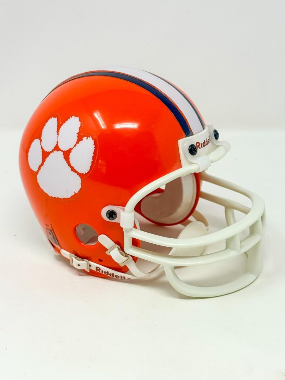 Vintage Clemson Tigers Riddell Mini Football Helmet 3 5/8 scale